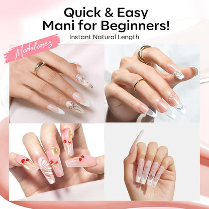 Modelones Poly Gel Nail Kit – Study-Break Practice Kit for Beauty School Students and Trainees