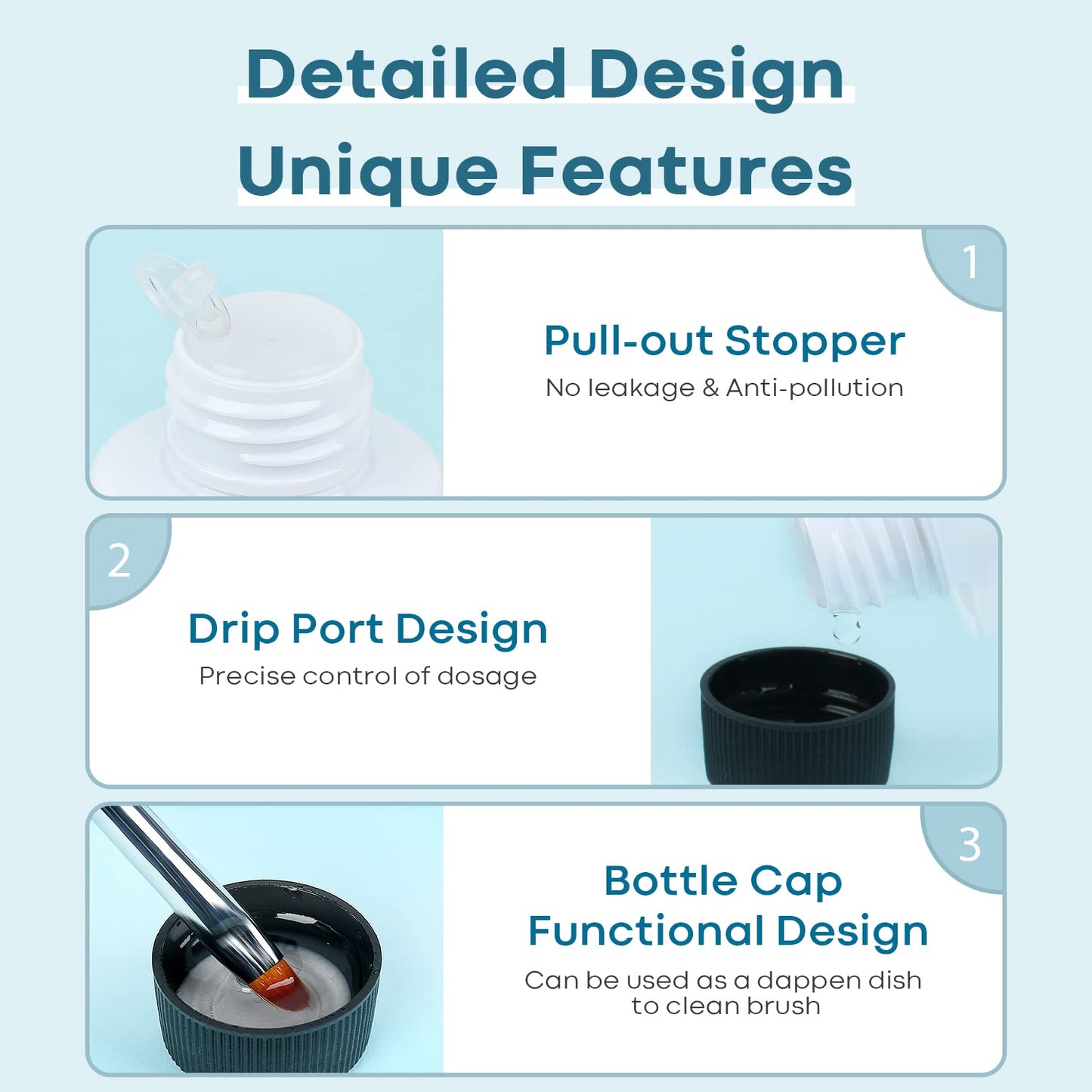 Modelones Poly Gel Slip Solution with Pull-Out Stopper – Streamlined Anti-Stick Kit for Less-Is-More Routines