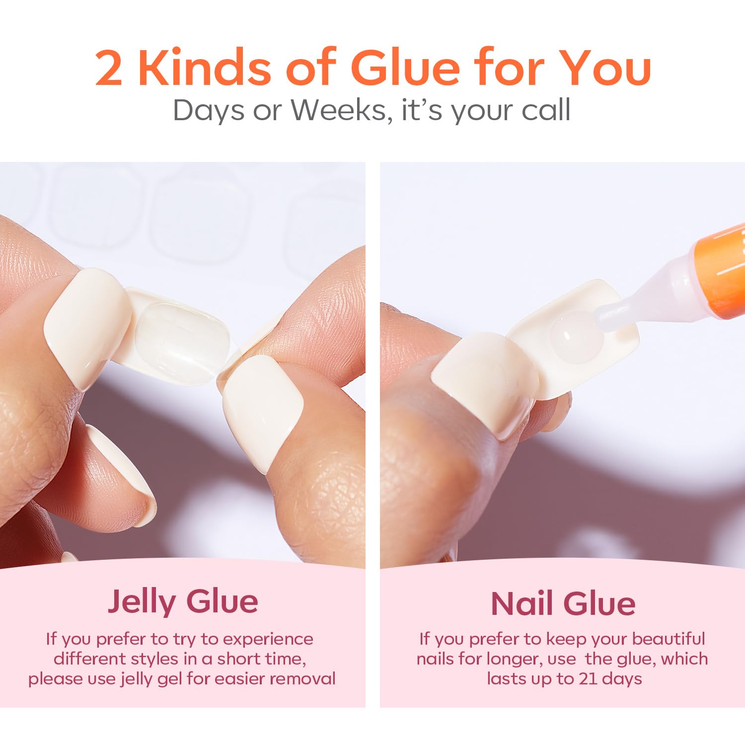 Modelones Press On Nails – 10-Minute Home Office Manicure for Zoom Calls and Job Interviews