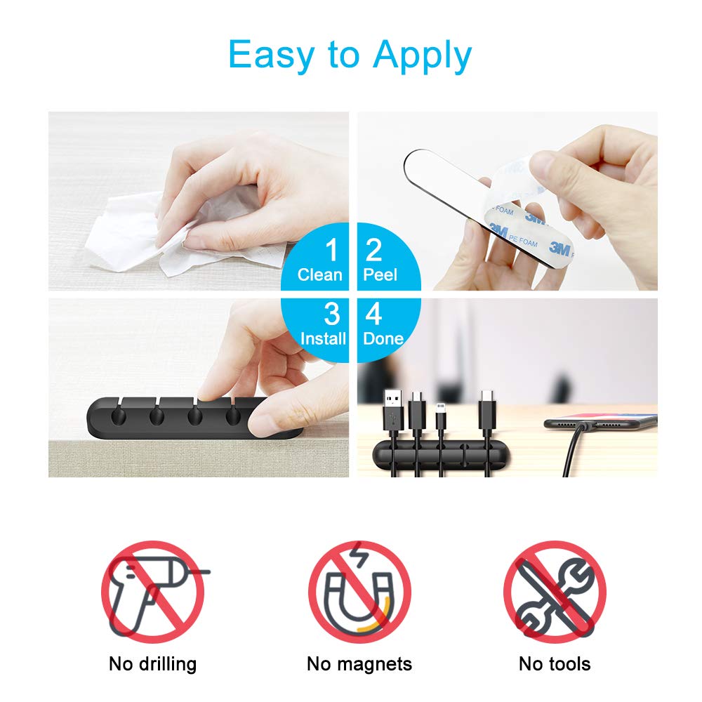 modern low-profile design measuring 6.9"l x 3.8"w per clip