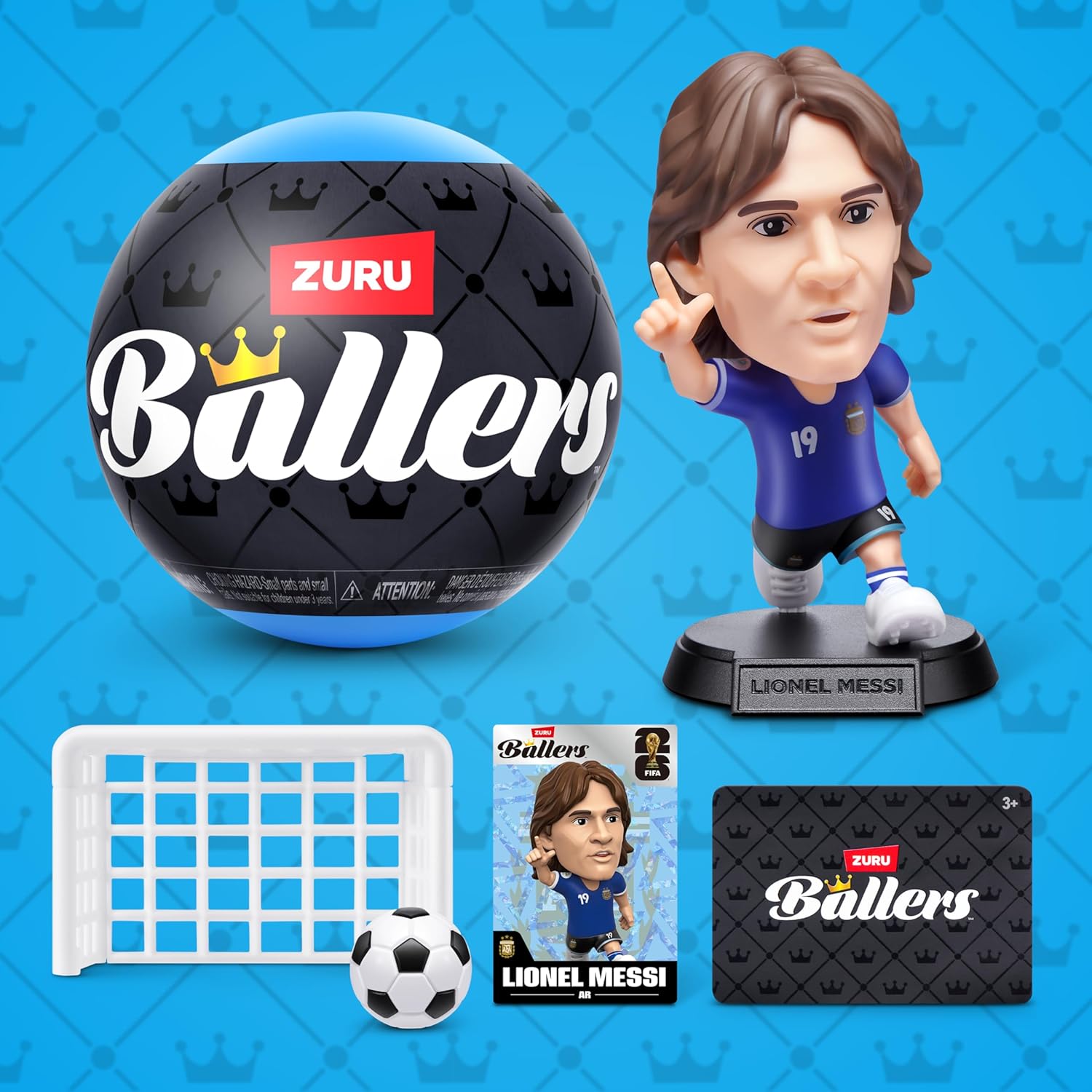 modular pitch-piece accessory included in every capsule to assemble a full soccer field