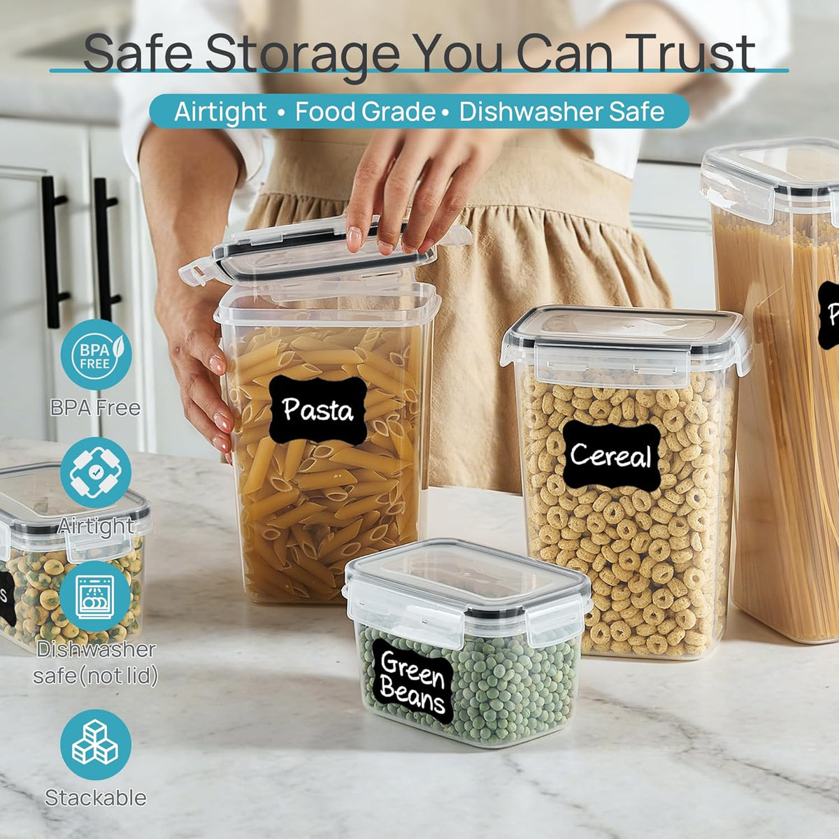 modular stackable design for vertical cabinet and pantry optimization