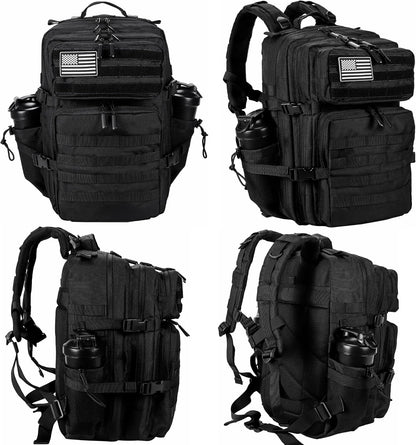 molle webbing system for attaching pouches, water bottle bags, and accessory kits