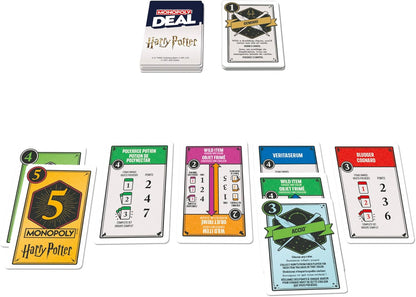 Monopoly Deal Harry Potter Card Game – Magical Birthday Gift for Mom, Her, and Collectors Who Love Quick Strategy