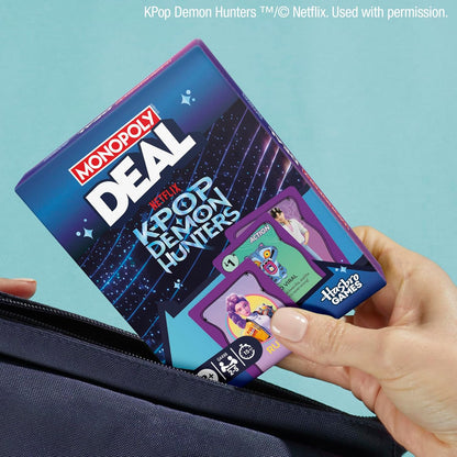 Monopoly Deal: KPop Demon Hunters Card Game – Family Card Game for Kids Ages 8+ and Tweens, 2-5 Players, 15-Minute Play