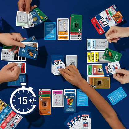 Monopoly Deal NFL Edition – Stocking Stuffer and Birthday Gift for Football Fans and Kids Ages 8+
