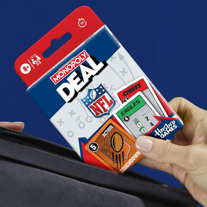 Monopoly Deal NFL Edition – Stocking Stuffer and Birthday Gift for Football Fans and Kids Ages 8+