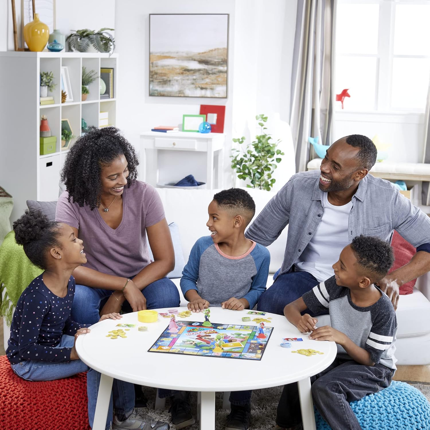 Monopoly Junior Super Mario Edition Board Game – Safe Screen-Free Play for Kids Ages 5+, Perfect for Playroom and Kids' Bedroom