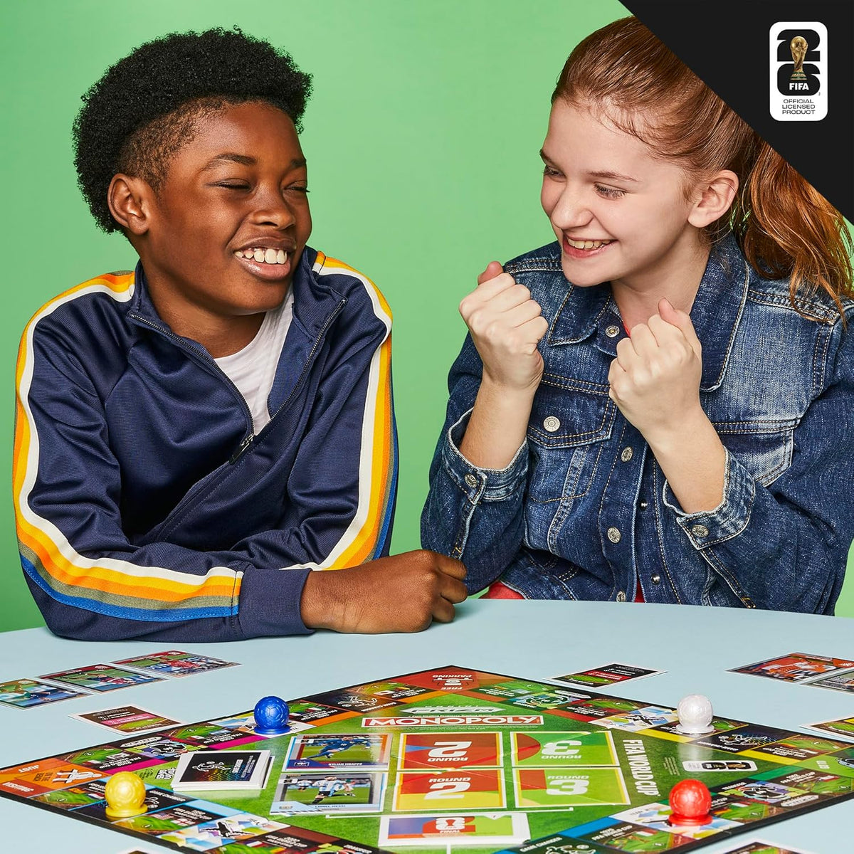 Monopoly Panini Prizm: FIFA World Cup Board Game – Portable Backyard Patio Game for Tournament Watch Parties and Cookouts