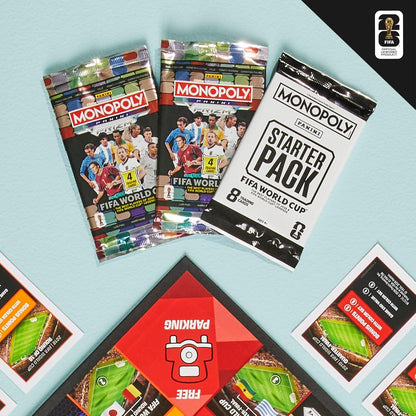 Monopoly Panini Prizm: FIFA World Cup Board Game – Portable Backyard Patio Game for Tournament Watch Parties and Cookouts