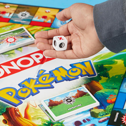 Monopoly Pokémon Edition Board Game – Safe Screen-Free Playroom Activity for Kids Ages 8+