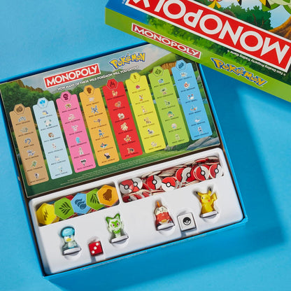 Monopoly Pokémon Edition Board Game – Safe Screen-Free Playroom Activity for Kids Ages 8+