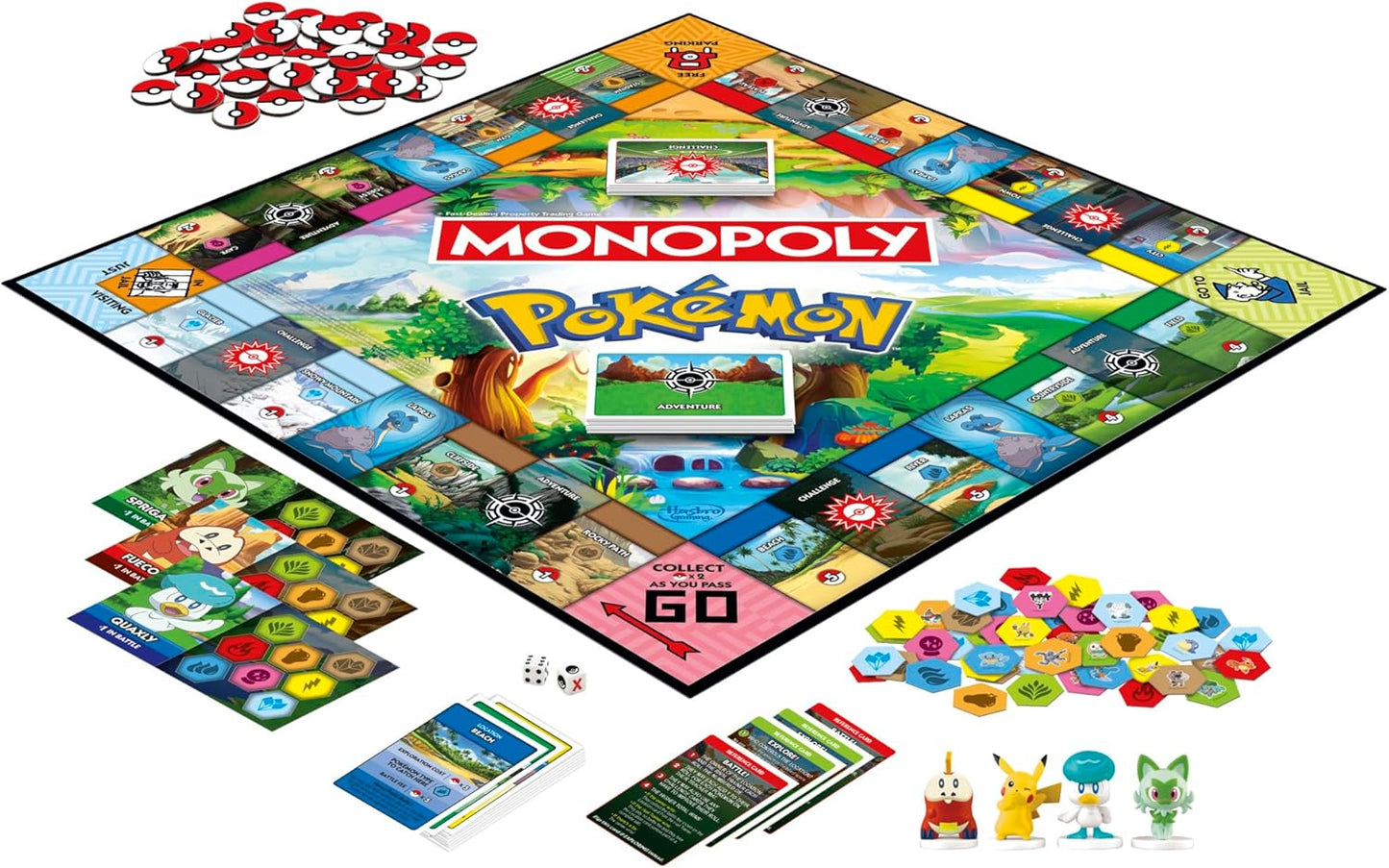 Monopoly Pokémon Edition Board Game – Safe Screen-Free Playroom Activity for Kids Ages 8+