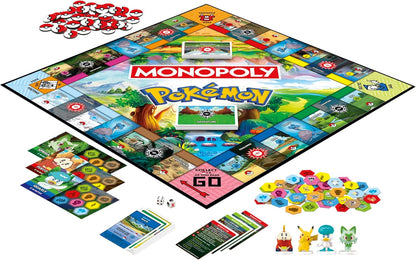 Monopoly Pokémon Edition Board Game – Safe Screen-Free Playroom Activity for Kids Ages 8+