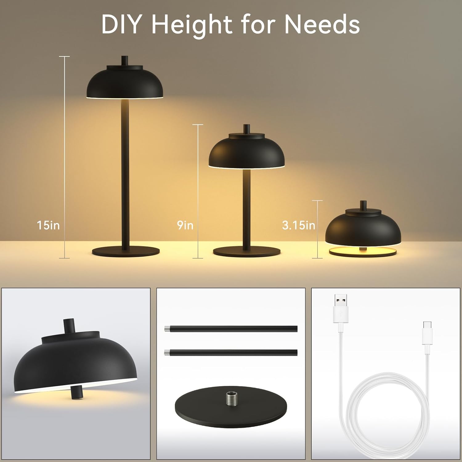 Moragin 2-Pack Cordless LED Table Lamps – Thoughtful Housewarming Gift and Birthday Present for Her and Mom
