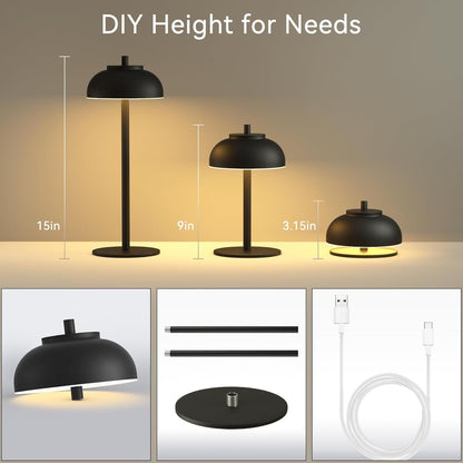 Moragin 2-Pack Cordless LED Table Lamps – Thoughtful Housewarming Gift and Birthday Present for Her and Mom