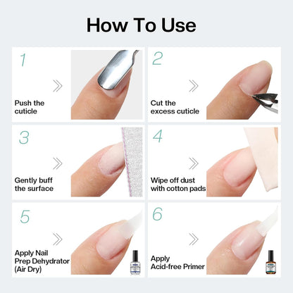 Morovan Deluxe Nail Prep Kit with 4 Piece Configuration – Elevated Bonding System for the Luxury At-Home Manicure Setup