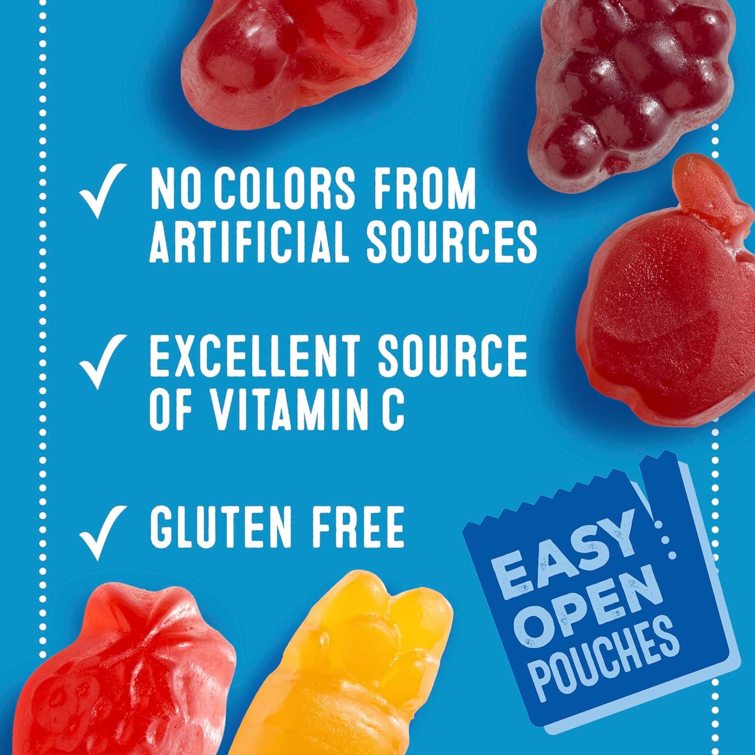 Mott's Fruit Flavored Snacks – Road Trip Travel Snack for Kids, 22 Single Serve No Refrigeration Pouches