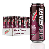 Mountain Dew Kickstart Soda – Study Desk Caffeine Replacement for Students Who Hate Coffee, 80 Calories, 5% Juice, 12-Pack