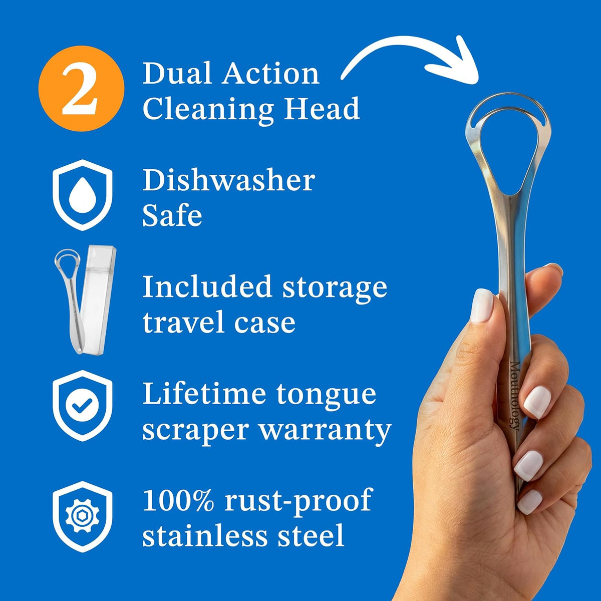 Mouthology Copper Tongue Scraper 2 Pack – Holistic Oral Care Upgrade for the Wellness-Focused Adult