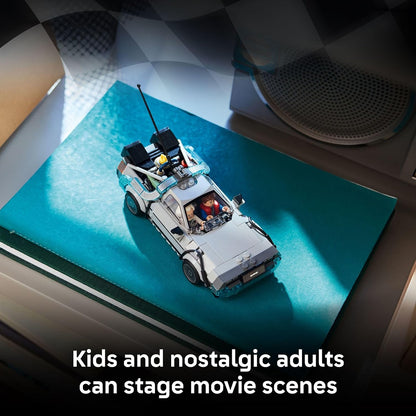 movie-authentic details: flux capacitor, time calculator, rear air vents, cockpit
