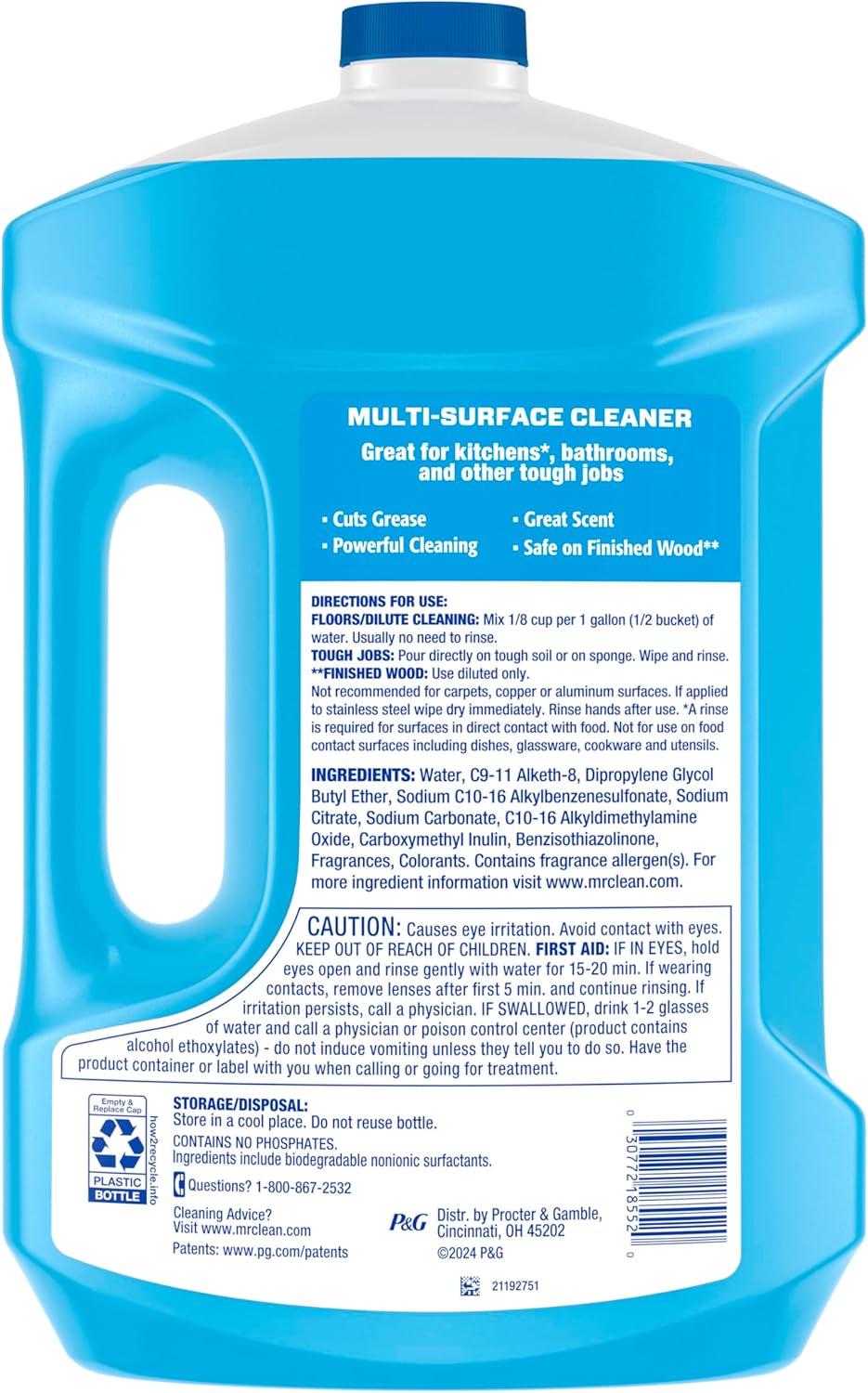 Mr. Clean 2X Concentrated Multi Surface Cleaner with Unstopables Fresh Scent 99 fl oz – Wind-Down Routine Starts with a Fresh Bathroom