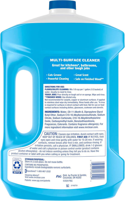 Mr. Clean 2X Concentrated Multi Surface Cleaner with Unstopables Fresh Scent 99 fl oz – Wind-Down Routine Starts with a Fresh Bathroom