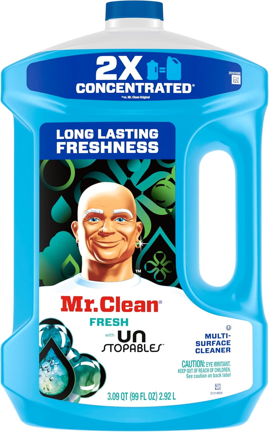 Mr. Clean 2X Concentrated Multi Surface Cleaner with Unstopables Fresh Scent 99 fl oz – Wind-Down Routine Starts with a Fresh Bathroom