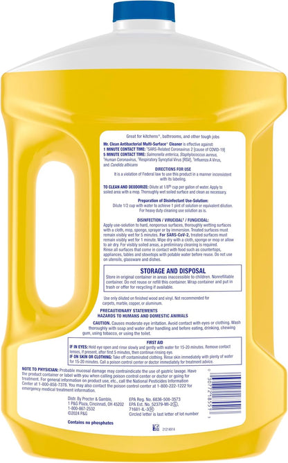 Mr. Clean Antibacterial All Purpose Cleaner, Mindful Home Reset for Wellness Routines and Weekly Deep-Clean Rituals