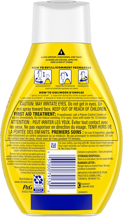 Mr. Clean Clean Freak Mist – Calming Lemon Scent Cleaner for Mindful Kitchen and Bathroom Routines