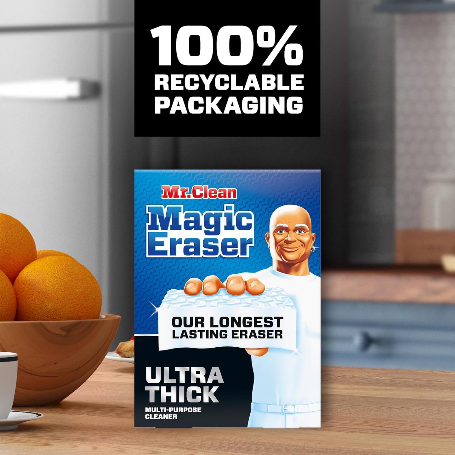 Mr. Clean Magic Eraser Sponge – Crayon and Marker Remover for Kids' Bedrooms, Ultra Thick 5ct
