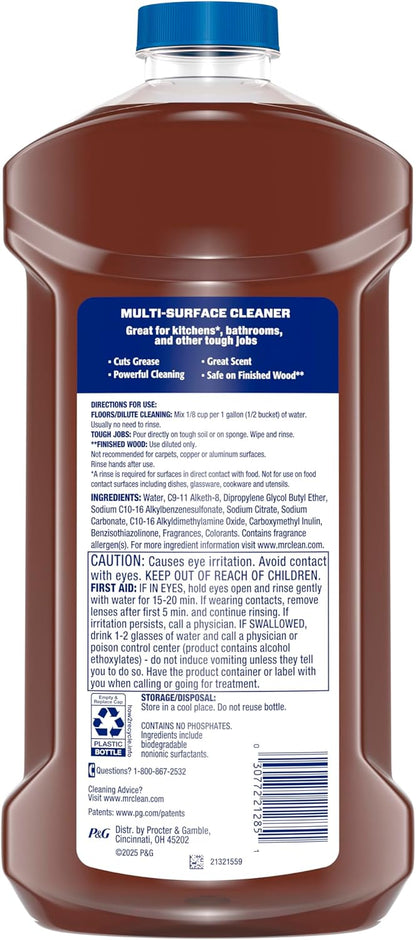 Mr. Clean Spiced Harvest Multi Surface Cleaner 41oz – Worry-Free Mopping Around Sleeping Children and Roaming Pets
