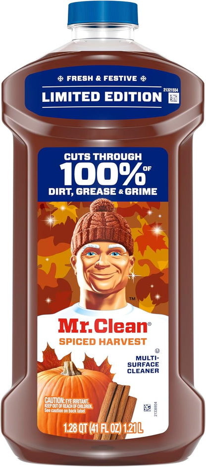 Mr. Clean Spiced Harvest Multi Surface Cleaner 41oz – Worry-Free Mopping Around Sleeping Children and Roaming Pets