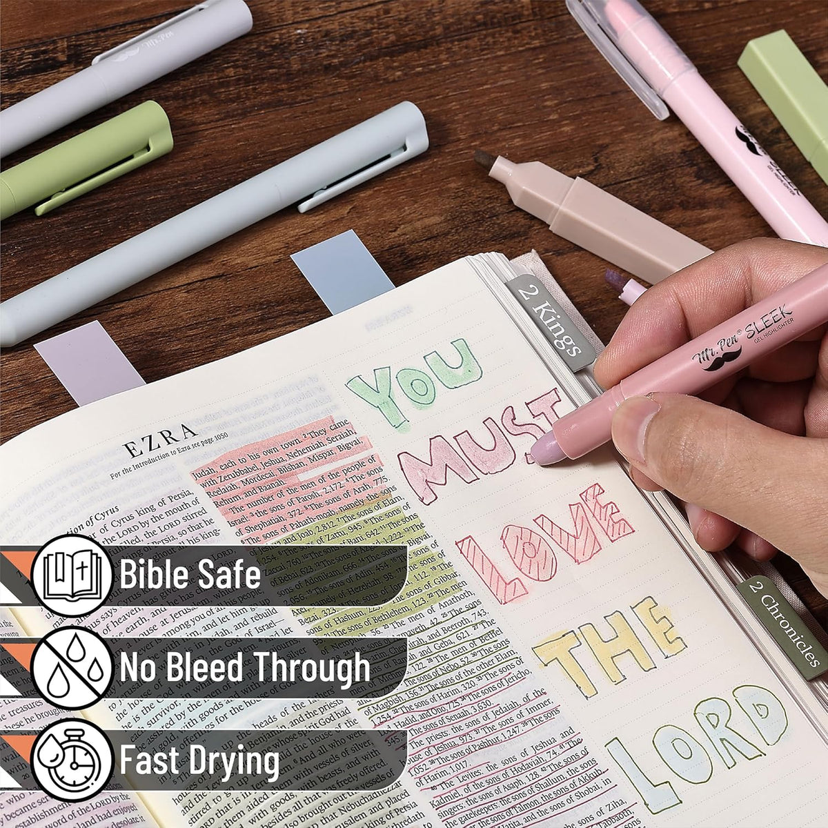 Mr. Pen- Bible Study Organizer for Her | Highlighting and Note System for Memorization and Group Discussions