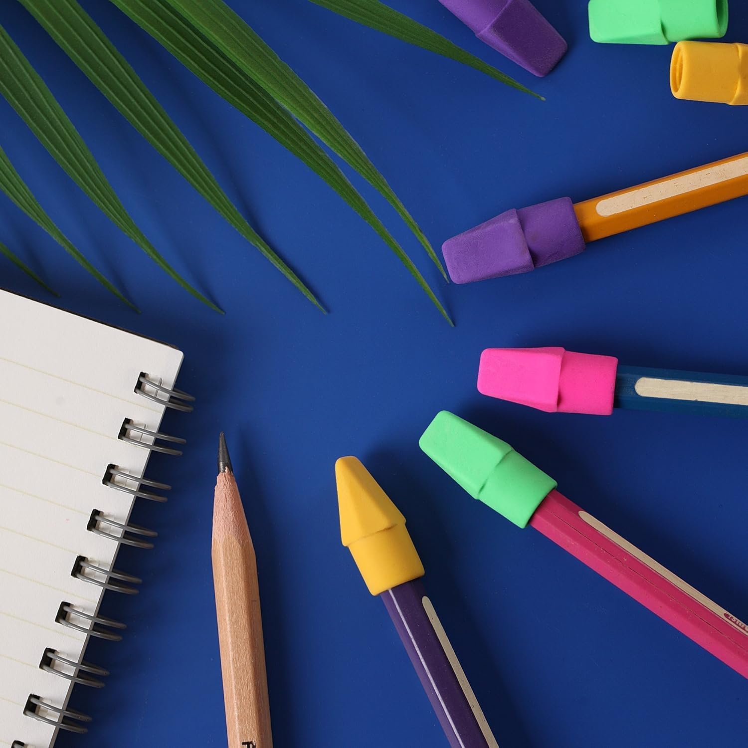 Mr. Pen- Bulk Pencil Top Erasers, 120 Piece Latex-Free Set for Color-Coded Note Systems, Office Work, and Library Study