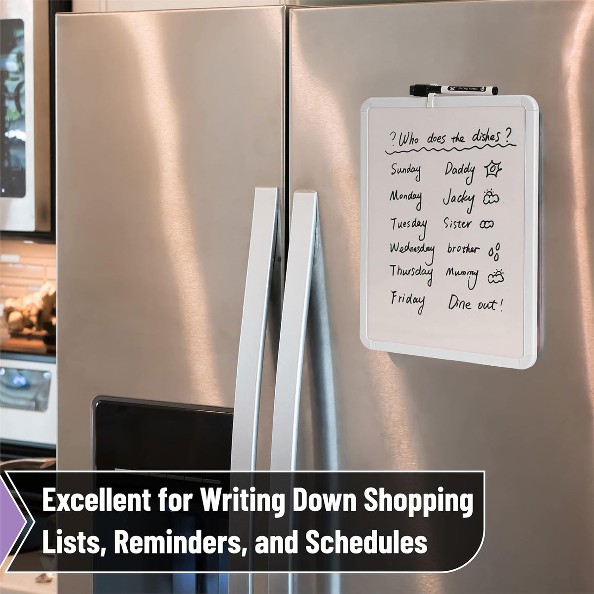 Mr. Pen Graduation Gift Compact Whiteboard for College Students, Dorm-Safe Dry Erase Board