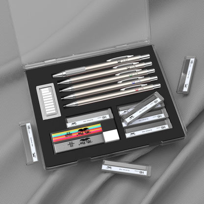 Mr. Pen Metal Mechanical Pencil Set for Engineering Lab and Dorm Study, All-Metal Pencils for Long Concentration Sprints