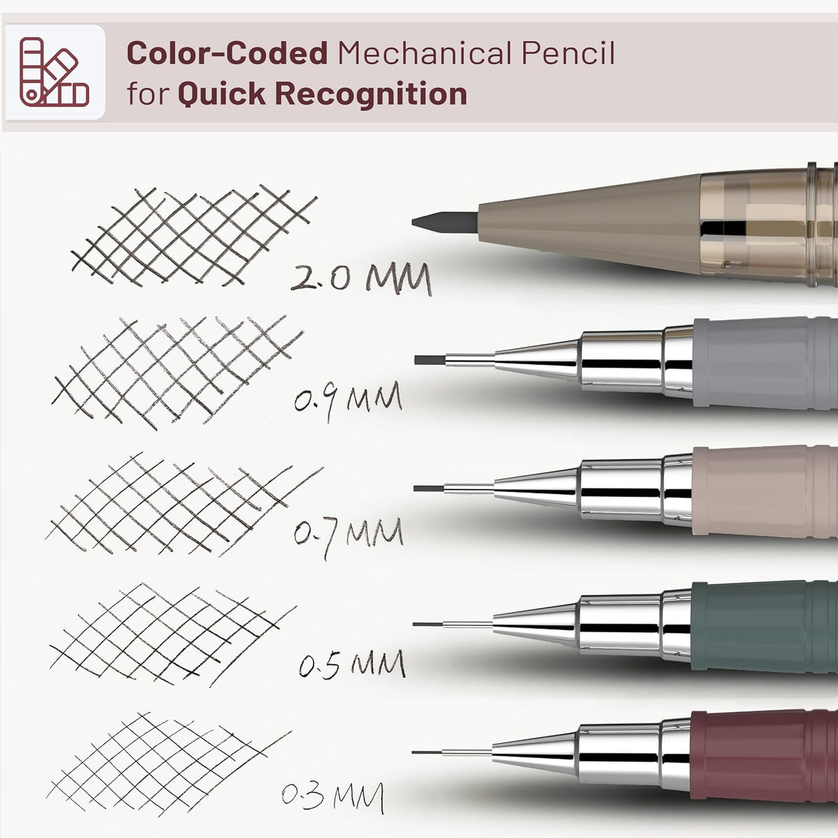 Mr. Pen- Pastel Mechanical Pencil Set – Technical Drafting Pencils for Engineers and Architects