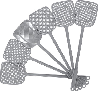 MR.SIGA 17 Inch Plastic Fly Swatter, Multi-Room Bug Swatter Set for Home, Apartment, and Office Use