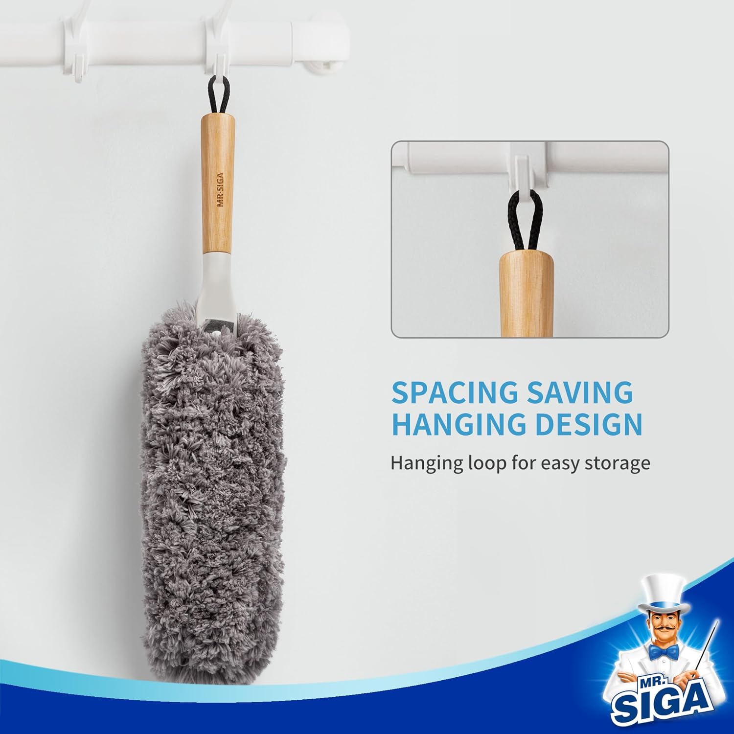 MR.SIGA Washable Duster – Streamlined Design for Intentional, Less-Is-More Homes