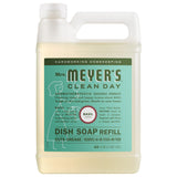 MRS. MEYER'S Clean Day Basil Dish Soap Refill – Dye-Free Phthalate-Free Detergent Safe Around Children and Pets