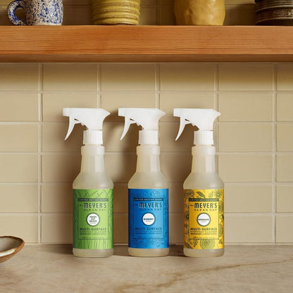 MRS. MEYER'S CLEAN DAY Blueberry Multi-Surface Cleaner – Family-Safe Plant-Based Spray for Kitchens and Kids' Playrooms