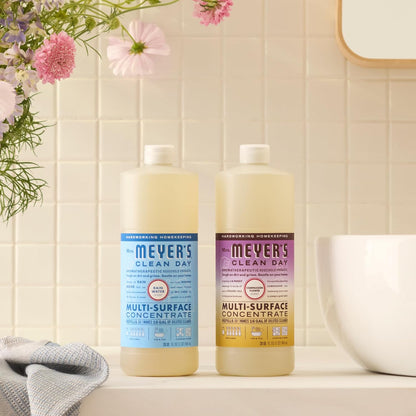 Mrs. Meyer's Clean Day Everyday Concentrate – Essential-Oil Rain Water Scent for a Calming Wind-Down Cleaning Ritual, 32 fl oz