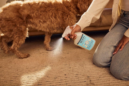Mrs. MEYER'S CLEAN DAY Probiotic Pet Odor Remover – No-Bleach Mist for Playroom Rug Accidents