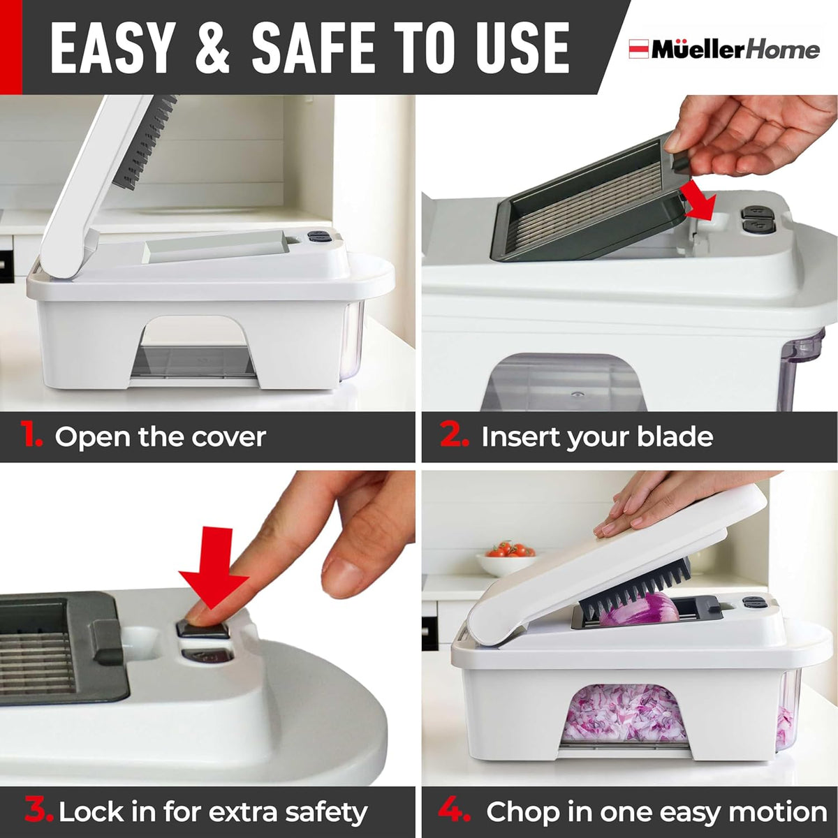 Mueller Pro-Series 12-in-1 Slicer for Consolidating Kitchen Tools and Cabinets