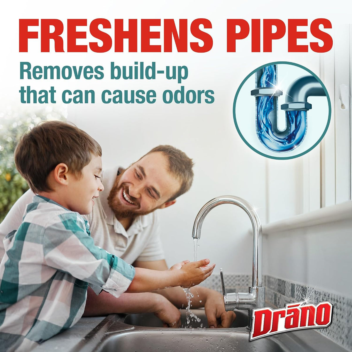 multi-drain compatibility including kitchen, bathroom, toilets, and garbage disposals