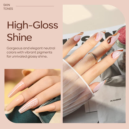 multi-pack container format compatible with any standard led/uv nail lamp (sold separately) and included brush and remover accessories