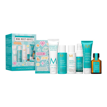 multi-piece sampler with assorted moroccanoil minis