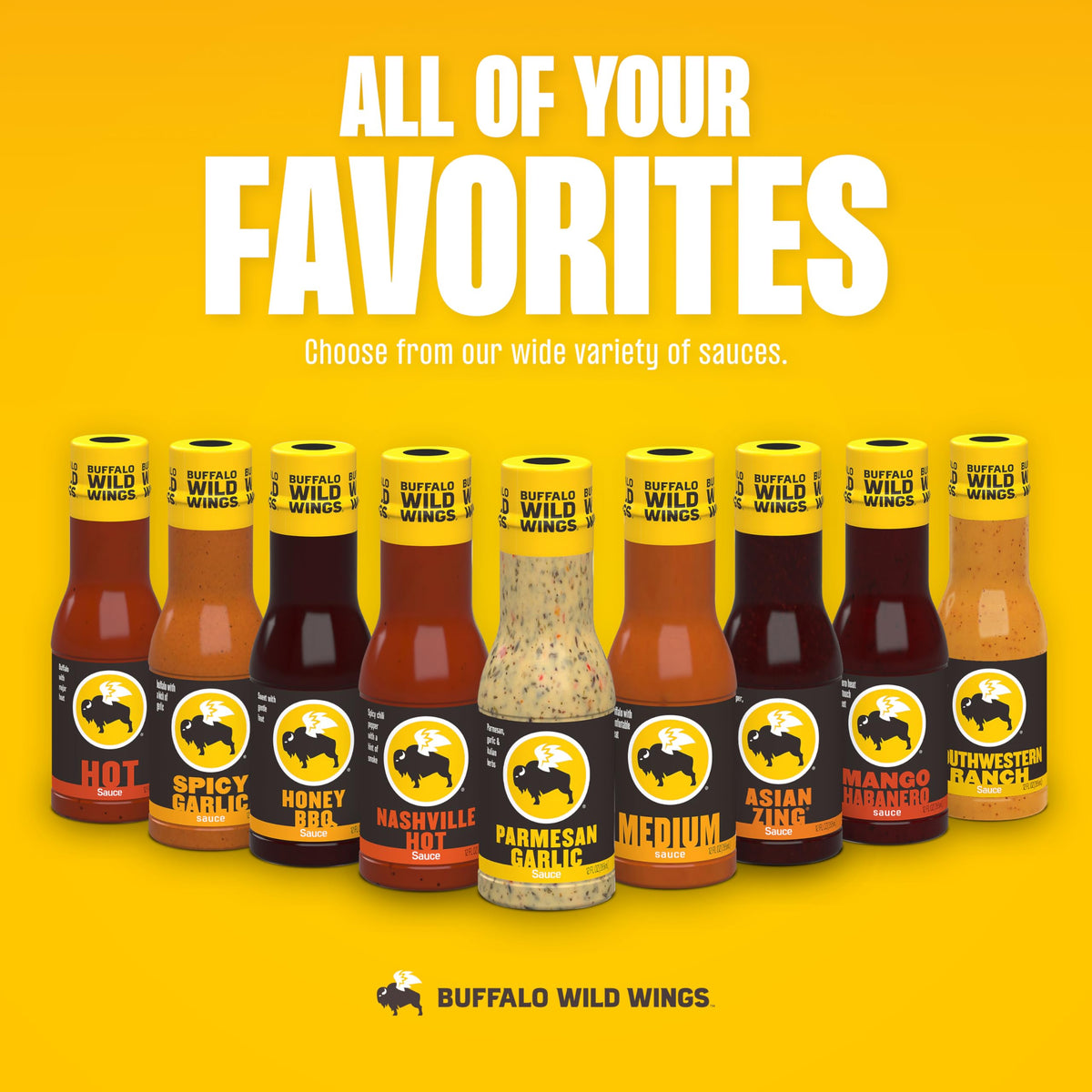 multi-purpose design works as dip, marinade, glaze, or topping from one bottle