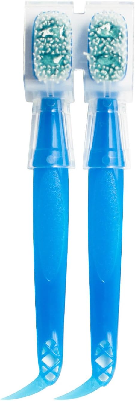multi-ridge tongue cleaner integrated into the handle